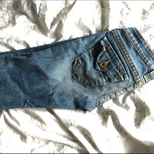 True Religion flared bottom jeans